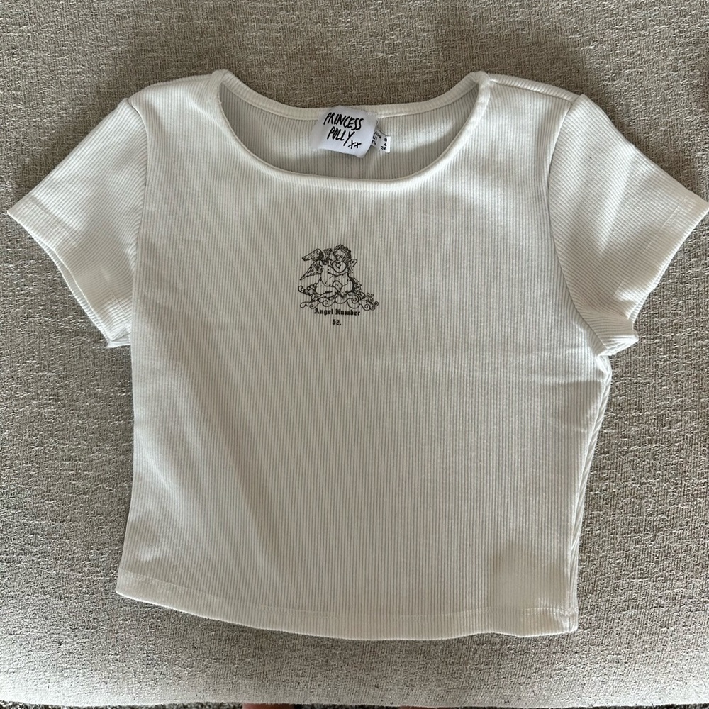Angel number baby tee